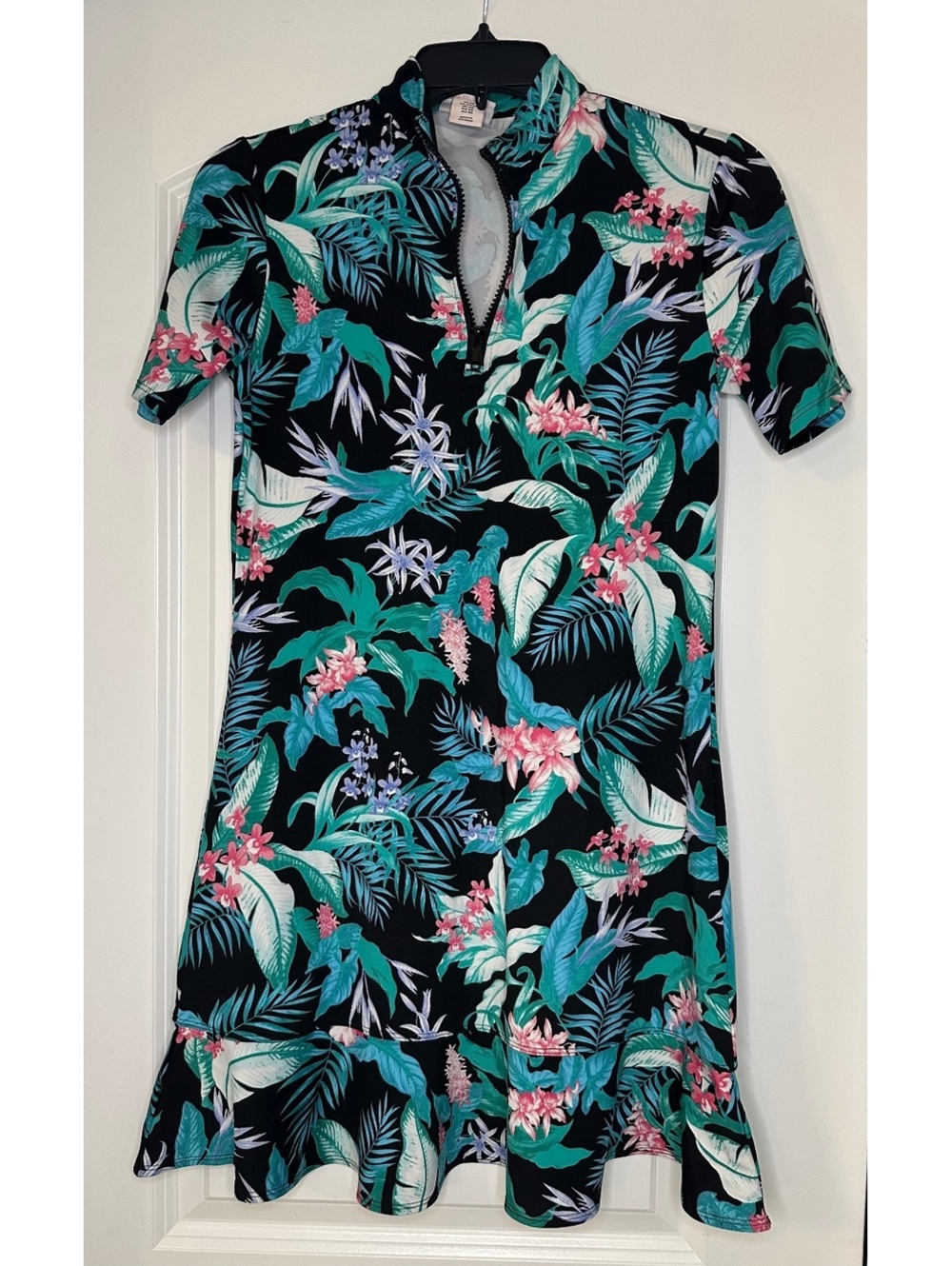 Tommy Bahama Golf Women's XS Tropical Floral Zip-Up Dress